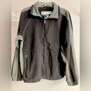 Columbia Men’s Fleece Jacket, M, Full Zip, Two-Tone Gray